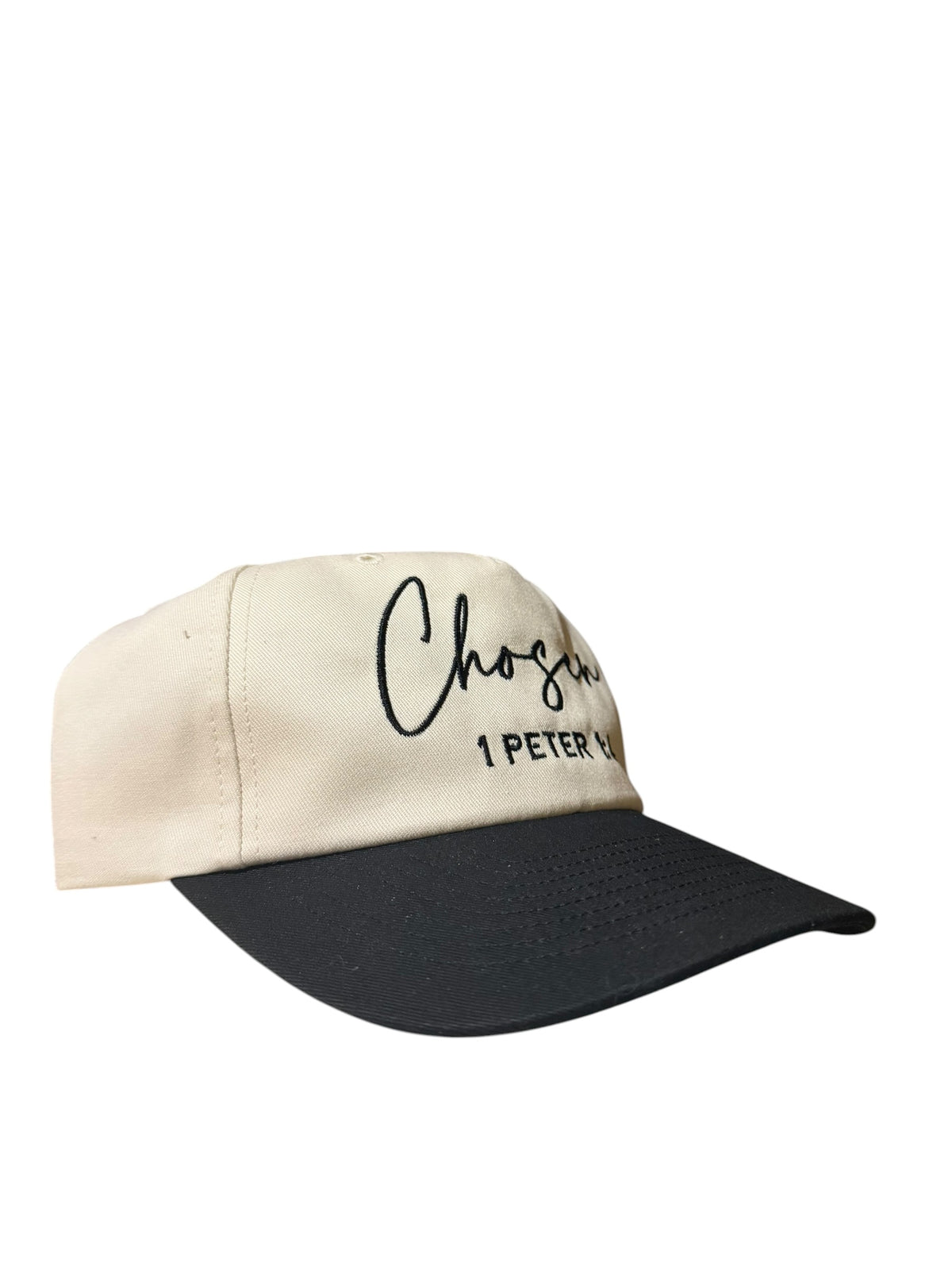 "Chosen" Series Black and Cream Hat