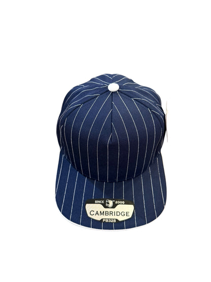 Blue and White Pinstripe Hat Customizable
