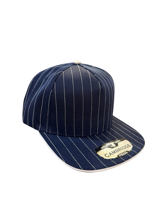 Blue and White Pinstripe Hat Customizable