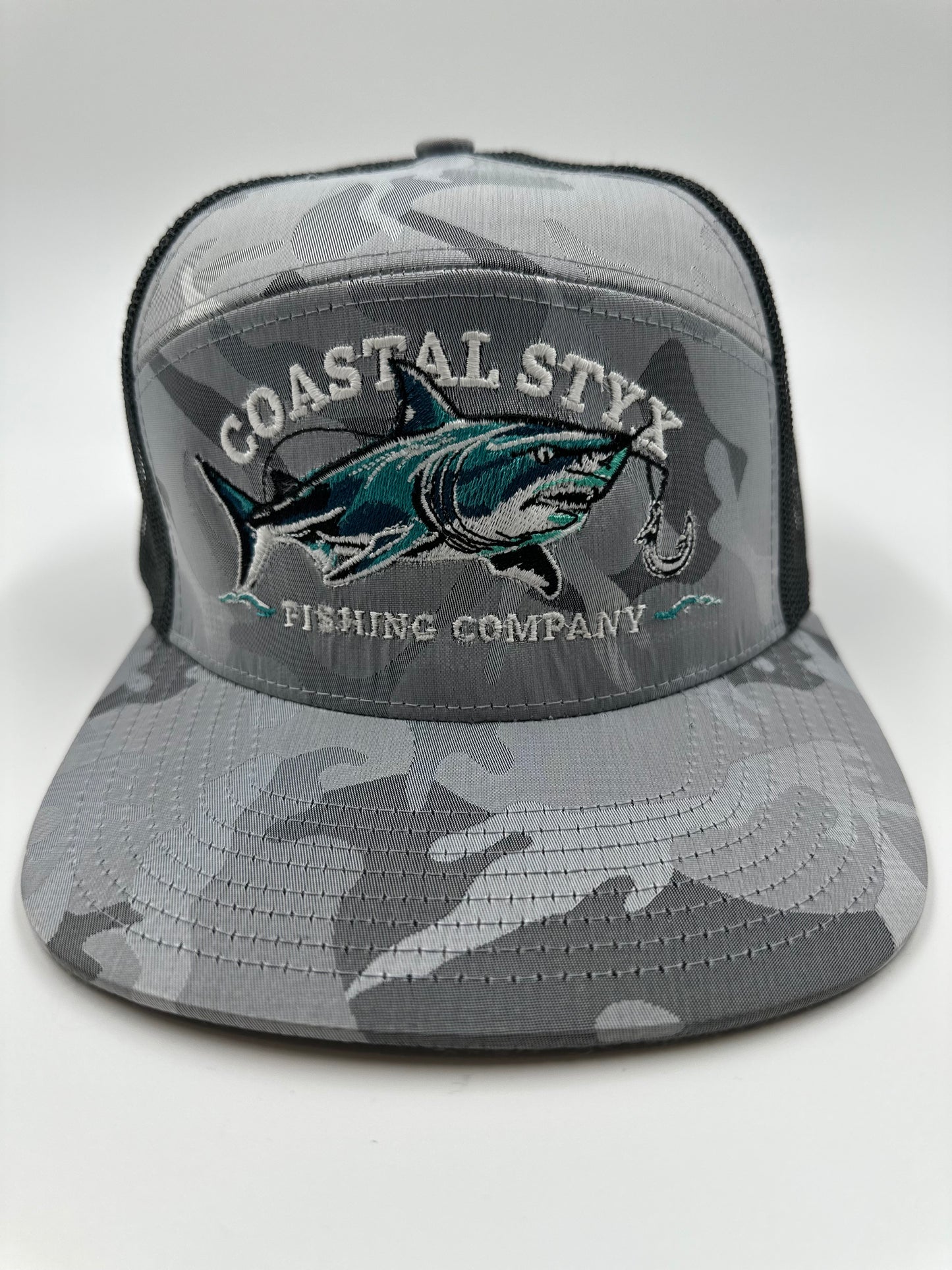 Shark Grey Retro Camo Hat