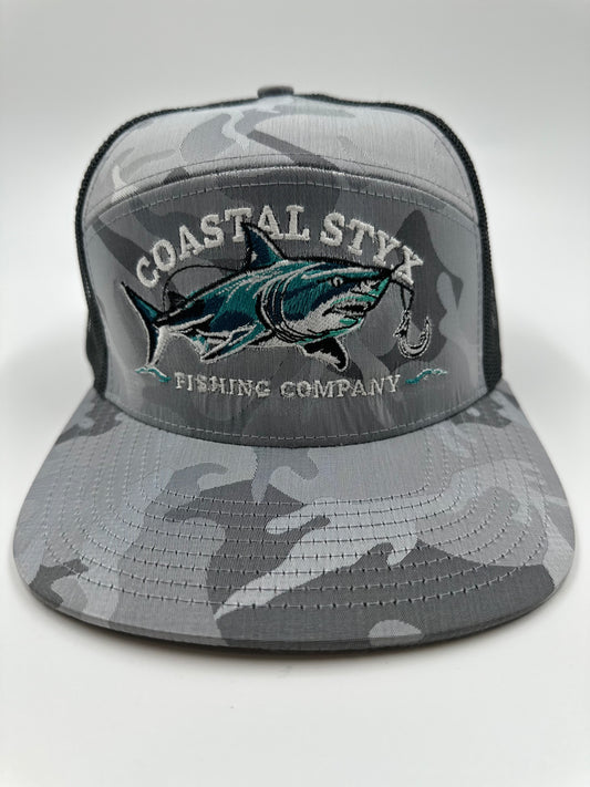 Shark Grey Retro Camo Hat