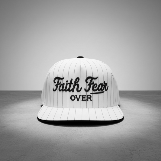 "Faith Over Fear" Black and White Hat